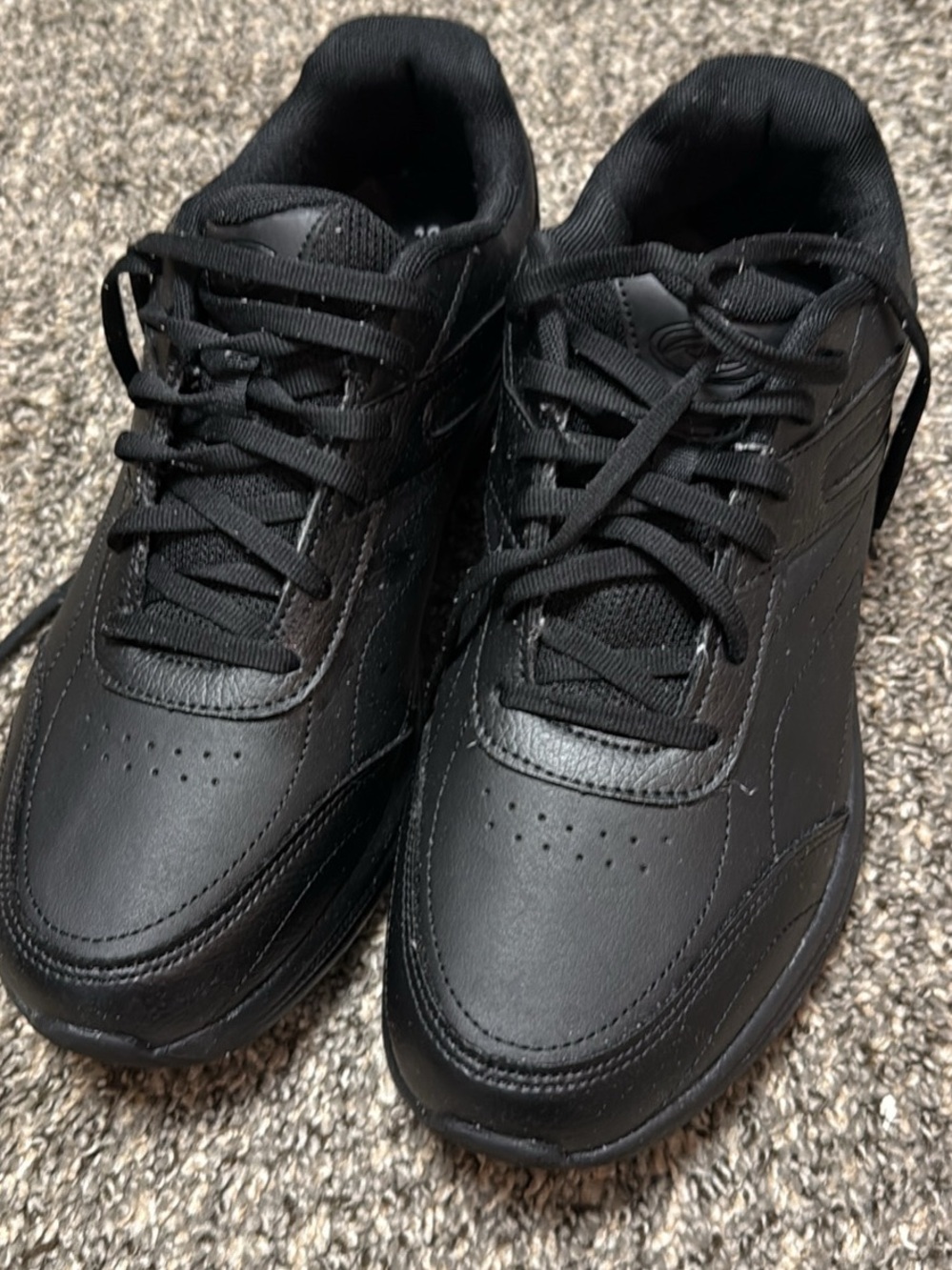 Men's Black Athletic Casual Sneakers - Comfortable Everyday Shoes